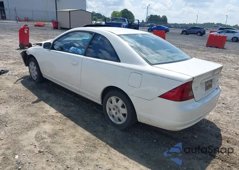 2002 Honda Civic Ex из США, поврежденный, VIN 1HGEM22952L087950